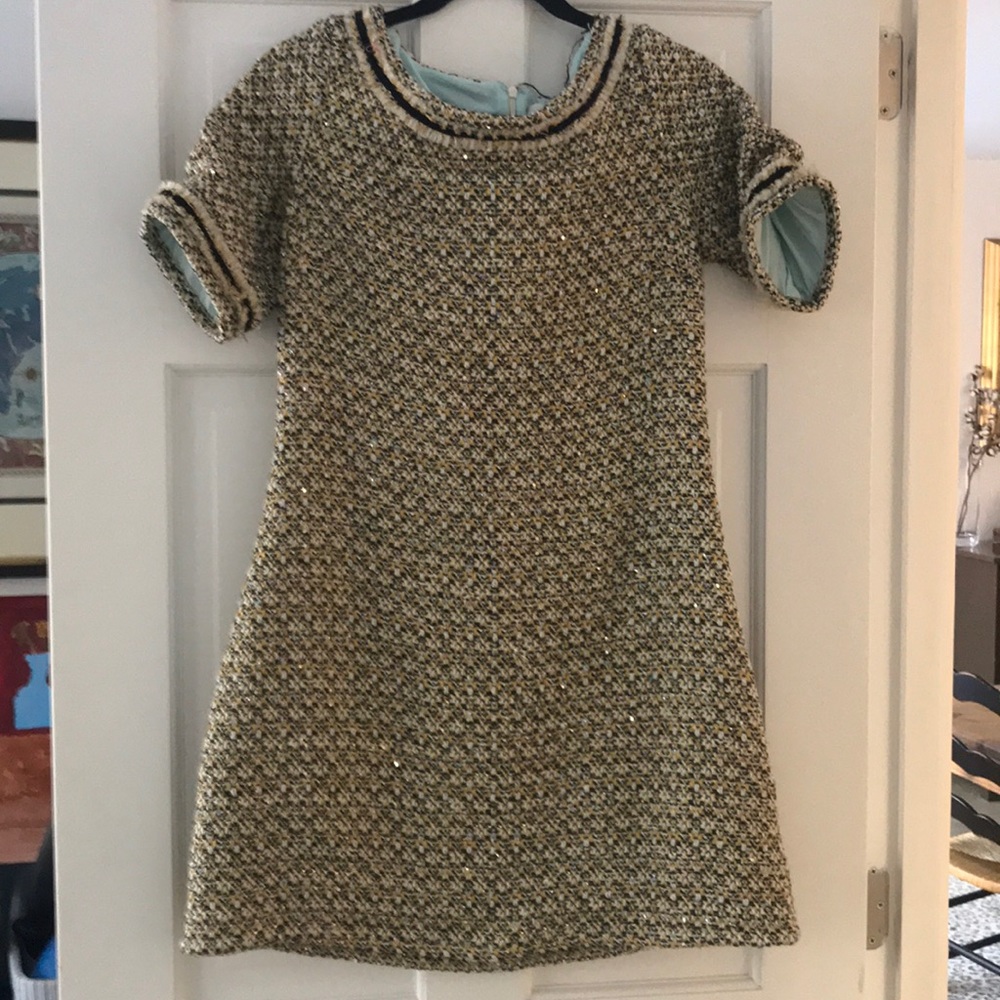 Julie Brown black and gold dress